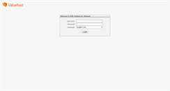Desktop Screenshot of mail.valuehost.co.uk