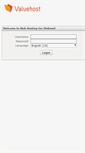 Mobile Screenshot of mail.valuehost.co.uk